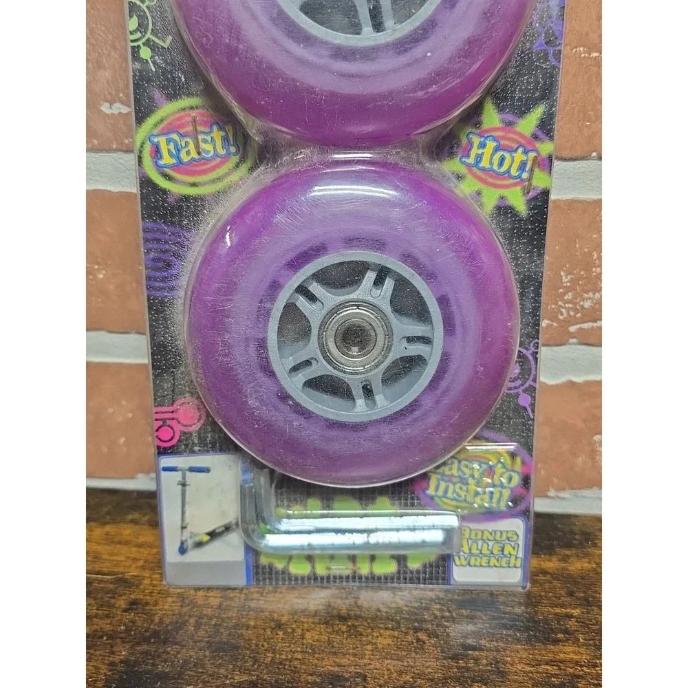 CX Gear 100mm, 88A Mega Wheel Scooter Replacement Kit ABEC 5 Bearings Vintage